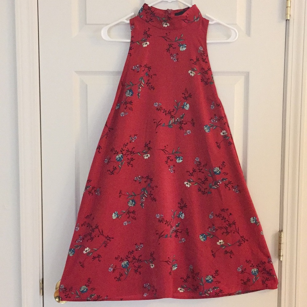Red Floral Dress